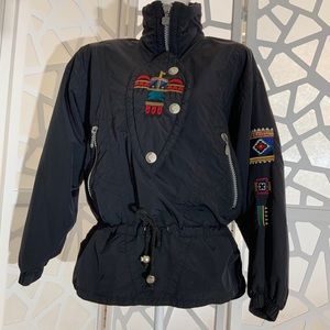 Vintage Kaelin Novelty Aztec Ski Parka Pullover.